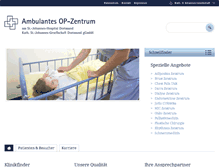 Tablet Screenshot of ambulanzzentrum-dortmund.de